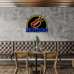 Hotdog V7 Neon Sign