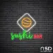 Sushi Bar V3 Neon Sign_Black Brick_Mockup_Transparent