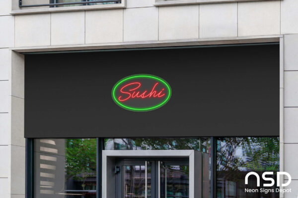 Sushi Neon Sign_Transparent_Mockup_Template02 Sushi Neon Sign_Transparent_Mockup_Template02