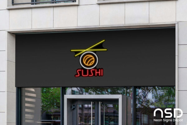 Sushi V3 Neon Sign_Black_Mockup_Template02 Sushi V3 Neon Sign_Black_Mockup_Template02