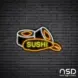 Sushi V6 Neon Sign_Black Brick_Mockup_Black