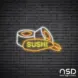 Sushi V6 Neon Sign_Black Brick_Mockup_Transparent