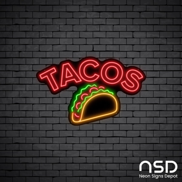 Tacos V5 Neon Sign_Black Brick_Mockup_Black Tacos V5 Neon Sign_Black Brick_Mockup_Black