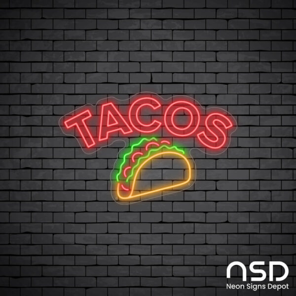 Tacos V5 Neon Sign_Black Brick_Mockup_Transparent Tacos V5 Neon Sign_Black Brick_Mockup_Transparent