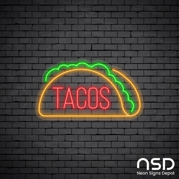 Tacos V6 Neon Sign_Black Brick_Mockup_Transparent Tacos V6 Neon Sign_Black Brick_Mockup_Transparent