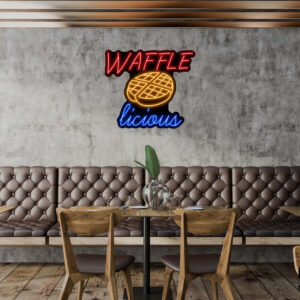 Waffle Licious Neon Sign