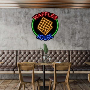 Waffles House Neon Sign