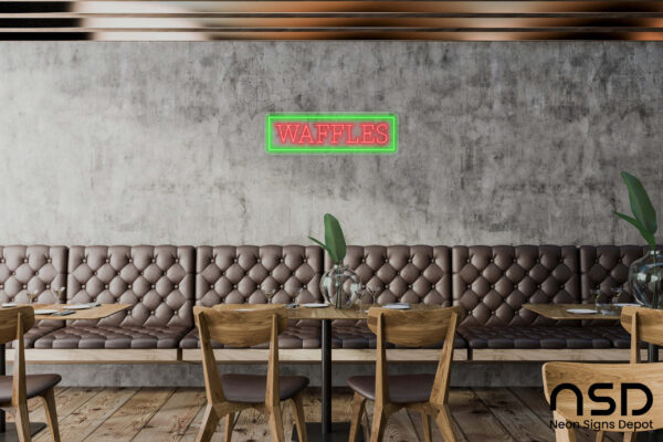 Waffles V7 Neon Sign_Transparent_Mockup_Template01 Waffles V7 Neon Sign_Transparent_Mockup_Template01