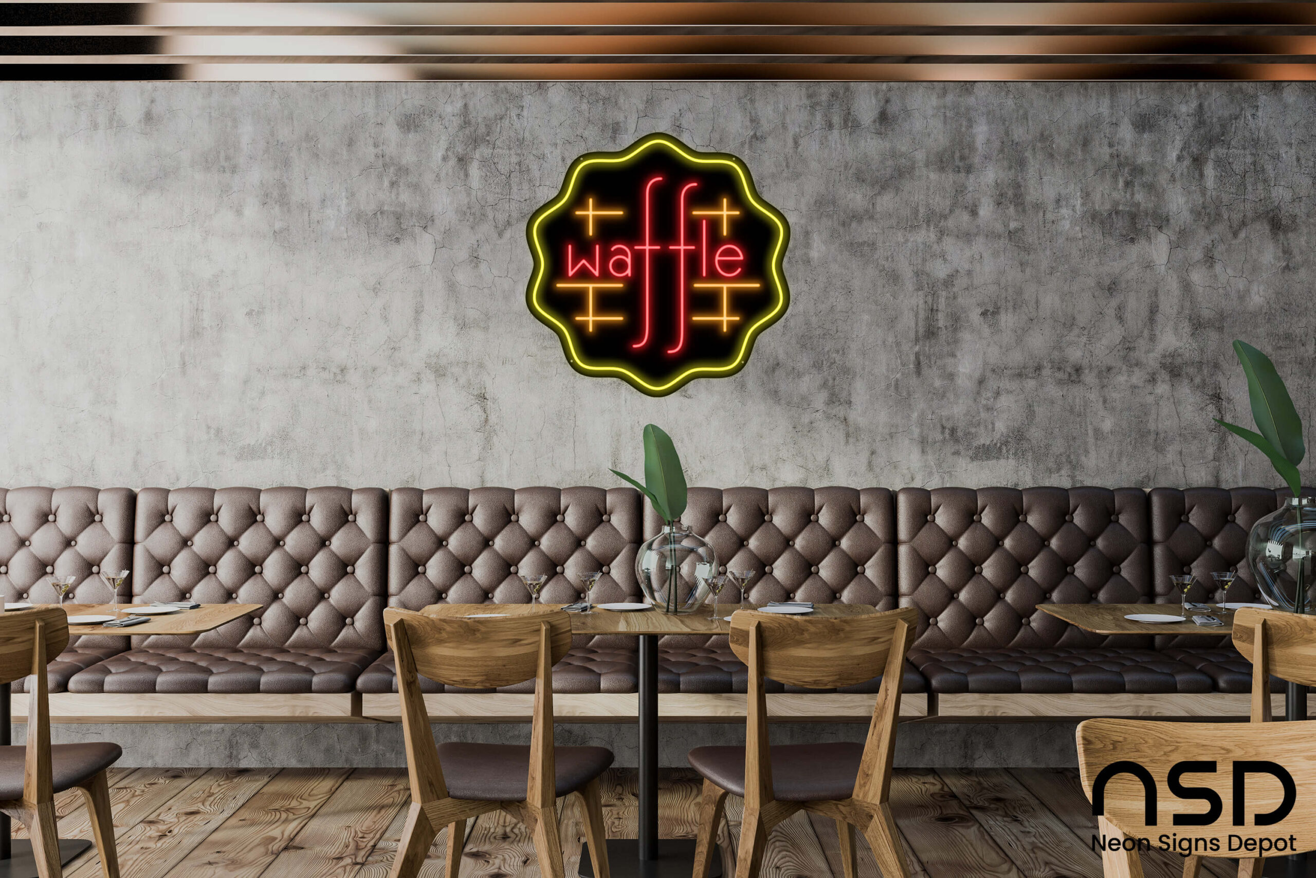 Waffles V9 Neon Sign neon sign
