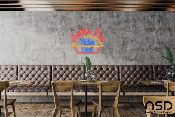Apple Pie Take Out Neon Sign_Transparent_Mockup_Template01 Apple Pie Take Out Neon Sign_Transparent_Mockup_Template01