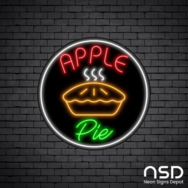 Apple Pie V10 Neon Sign_Black Brick_Mockup_Black Apple Pie V10 Neon Sign_Black Brick_Mockup_Black