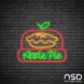Apple Pie V11 Neon Sign_Black Brick_Mockup_Transparent