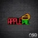 Apple Pie V13 Neon Sign_Black Brick_Mockup_Black
