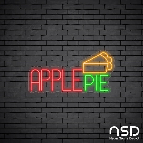 Apple Pie V13 Neon Sign_Black Brick_Mockup_Transparent Apple Pie V13 Neon Sign_Black Brick_Mockup_Transparent
