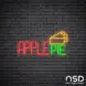 Apple Pie V13 Neon Sign_Black Brick_Mockup_Transparent