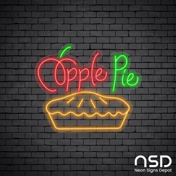 Apple Pie V2 Neon Sign_Black Brick_Mockup_Transparent Apple Pie V2 Neon Sign_Black Brick_Mockup_Transparent
