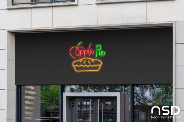 Apple Pie V2 Neon Sign_Food & Beverage_Transparent_Mockup_Template02 Apple Pie V2 Neon Sign_Food & Beverage_Transparent_Mockup_Template02