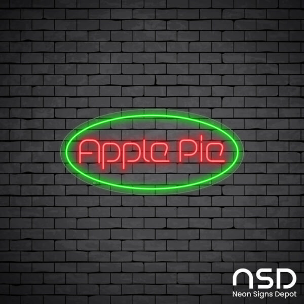 Apple Pie V6 Neon Sign_Black Brick_Mockup_Transparent Apple Pie V6 Neon Sign_Black Brick_Mockup_Transparent
