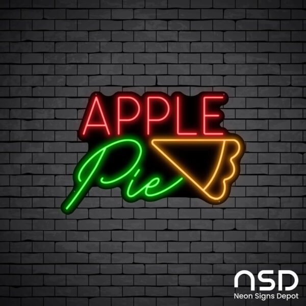 Apple Pie V9 Neon Sign_Black Brick_Mockup_Black Apple Pie V9 Neon Sign_Black Brick_Mockup_Black