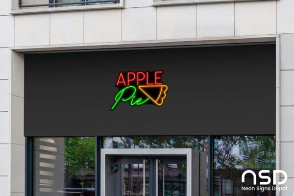 Apple Pie V9 Neon Sign_Food & Beverage_Black_Mockup_Template02 Apple Pie V9 Neon Sign_Food & Beverage_Black_Mockup_Template02
