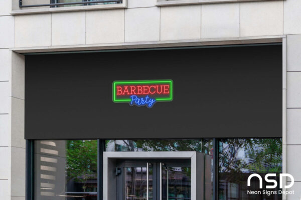 Barbecue Party Neon Sign_Transparent_Mockup_Template02 Barbecue Party Neon Sign_Transparent_Mockup_Template02