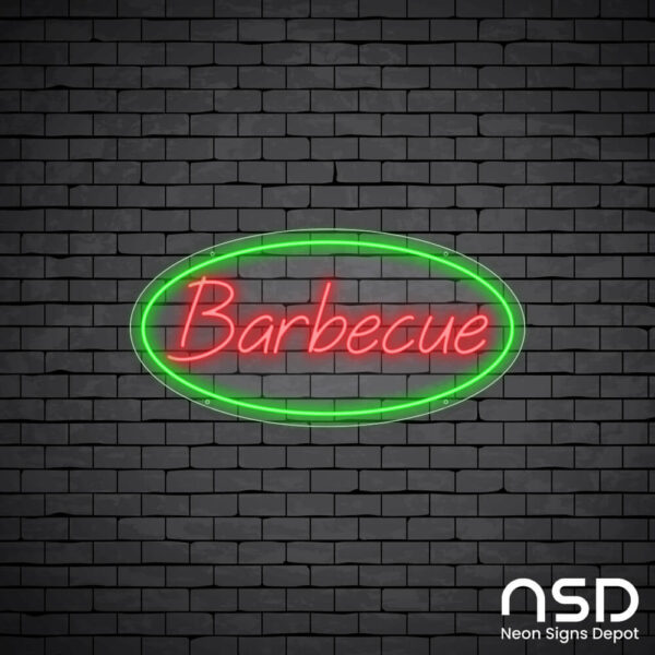 Barbecue V4 Neon Sign_Black Brick_Mockup_Transparent Barbecue V4 Neon Sign_Black Brick_Mockup_Transparent
