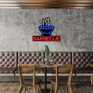 Barbecue V6 Neon Sign