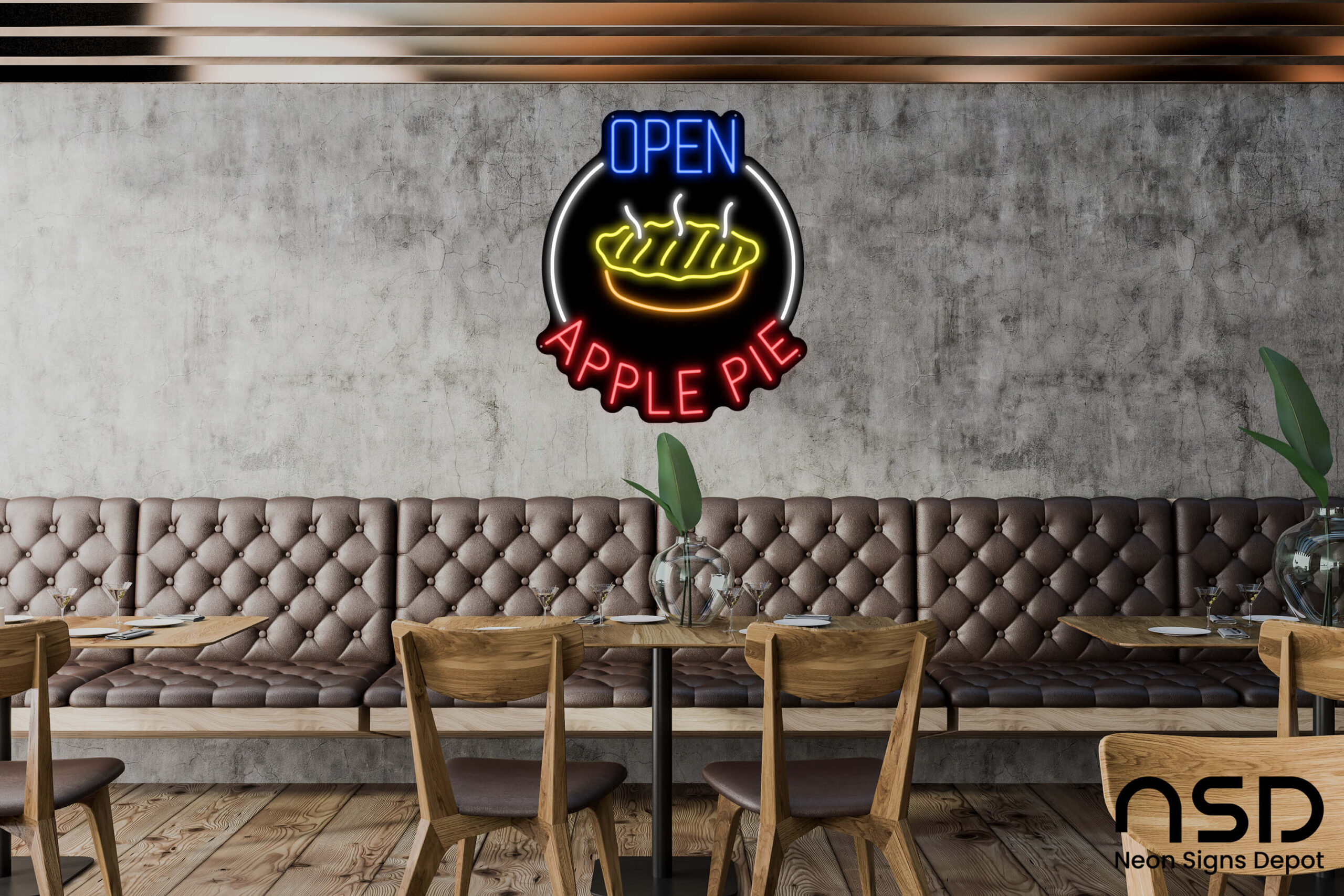 Open Apple Pie Neon Sign neon sign