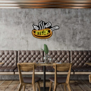 Steak V2 Neon Sign