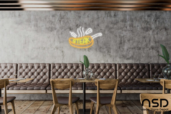 Steak V2 Neon Sign_Transparent_Mockup_Template01 Steak V2 Neon Sign_Transparent_Mockup_Template01