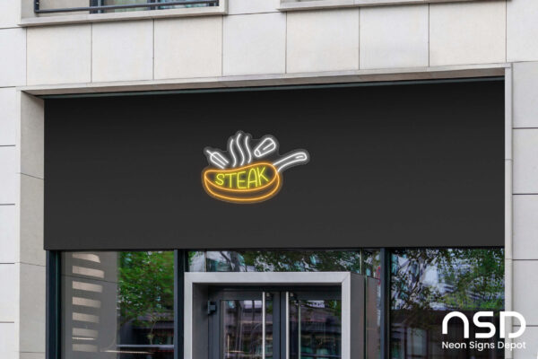 Steak V2 Neon Sign_Transparent_Mockup_Template02 Steak V2 Neon Sign_Transparent_Mockup_Template02
