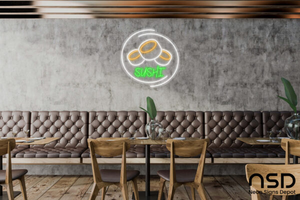 Sushi V9 Neon Sign_Transparent_Mockup_Template01 Sushi V9 Neon Sign_Transparent_Mockup_Template01
