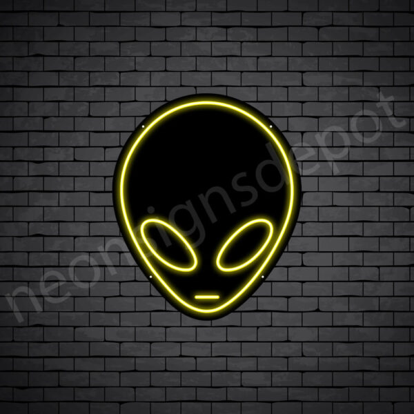 Alien-Neon-Sign-24x20-WS-B-YELLOW Alien-Neon-Sign-24x20-WS-B-YELLOW