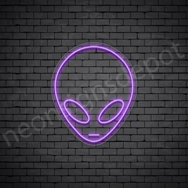 Alien-Neon-Sign-24x20-WS-C-PURPLE Alien-Neon-Sign-24x20-WS-C-PURPLE