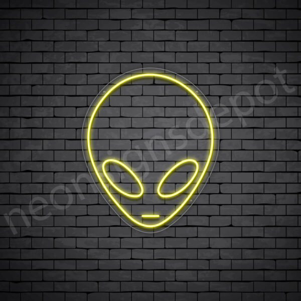 Alien-Neon-Sign-24x20-WS-C-YELLOW Alien-Neon-Sign-24x20-WS-C-YELLOW