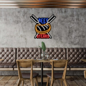 Beef Steaks Neon Sign