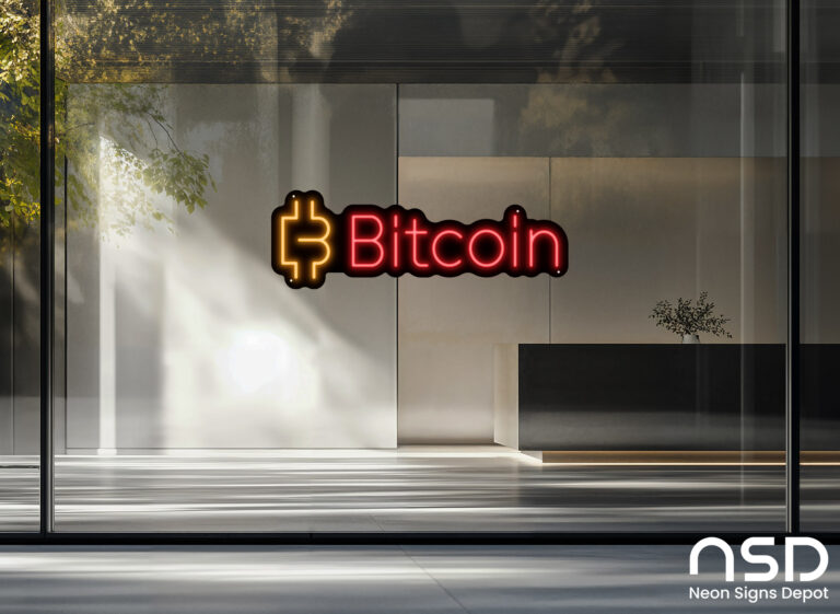 Bitcoin V2 Neon Sign