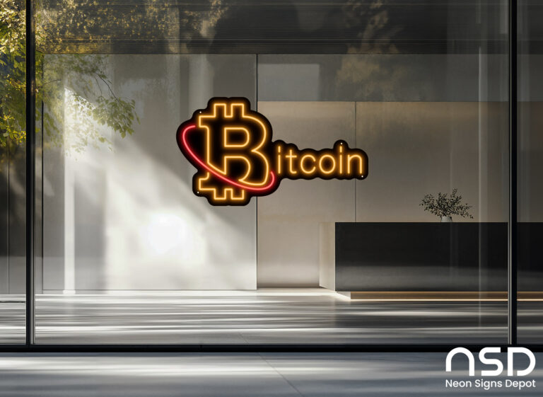 Bitcoin V5 Neon Sign