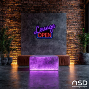 Open Lounge Neon Sign