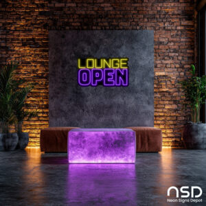 Open Lounge V13 Neon Sign