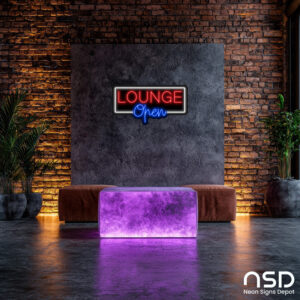 Open Lounge V4 Neon Sign