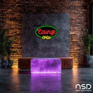 Open Lounge V7 Neon Sign