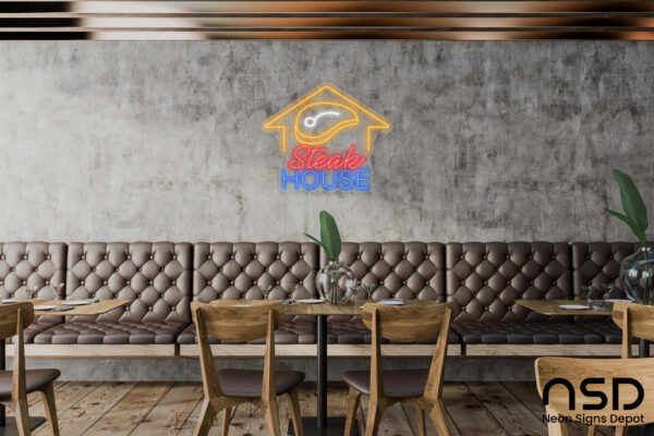 Steak House Neon Sign_Transparent_Mockup_Template01 Steak House Neon Sign_Transparent_Mockup_Template01