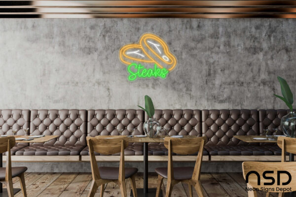 Steak V11 Neon Sign_Transparent_Mockup_Template01 Steak V11 Neon Sign_Transparent_Mockup_Template01