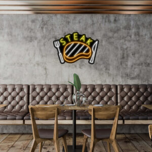Steak V9 Neon Sign
