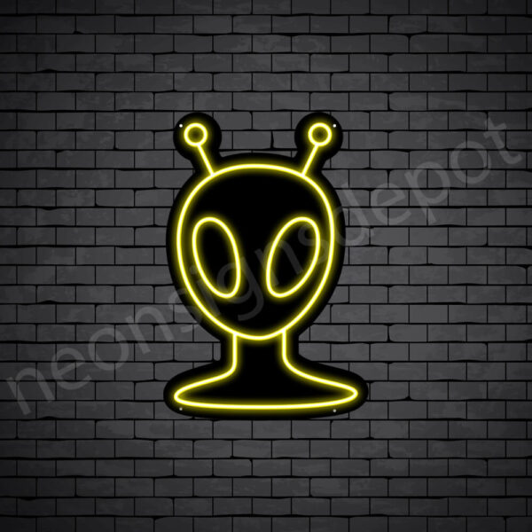 Alien-V2-Neon-Sign-24x16-WS-B-YELLOW Alien-V2-Neon-Sign-24x16-WS-B-YELLOW