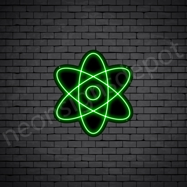 Atom-Neon-Sign-24x22-WS-B-GREEN Atom-Neon-Sign-24x22-WS-B-GREEN