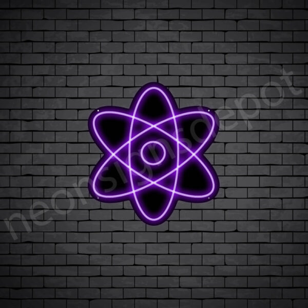 Atom-Neon-Sign-24x22-WS-B-PURPLE Atom-Neon-Sign-24x22-WS-B-PURPLE
