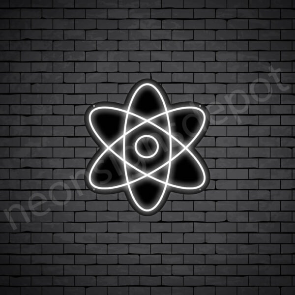 Atom-Neon-Sign-24x22-WS-B-WHITE Atom-Neon-Sign-24x22-WS-B-WHITE