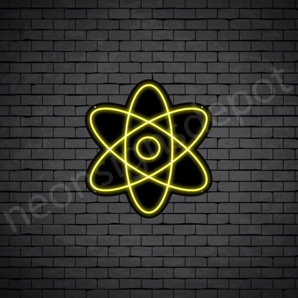 Atom-Neon-Sign-24x22-WS-B-YELLOW Atom-Neon-Sign-24x22-WS-B-YELLOW